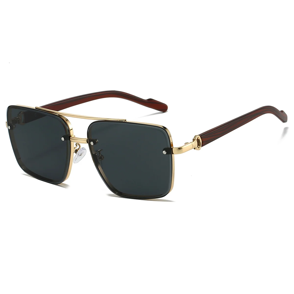 Stylish Square Aviator Sunglasses Black