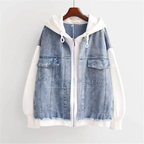 Denim Hoodie for Ultimate Comfort White