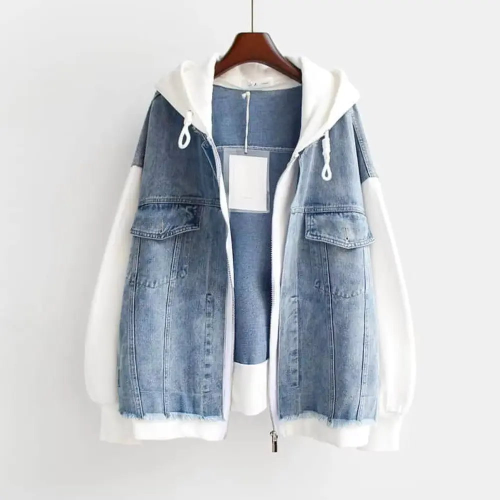 Denim Hoodie for Ultimate Comfort-MODAUTLET