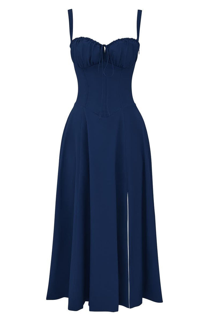 Bonnie | Damen Midikleid mit floraler, schicker Korsage