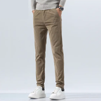 Classic Fit Corduroy Pants for Men Khaki