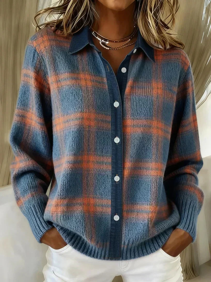 Damen-Rippstrick-Cardigan in Oversize mit edler Optik