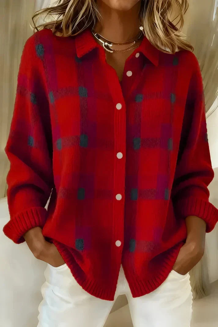 Damen-Rippstrick-Cardigan in Oversize mit edler Optik