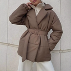 Cozy Cotton Padded Winter Jacket Camel