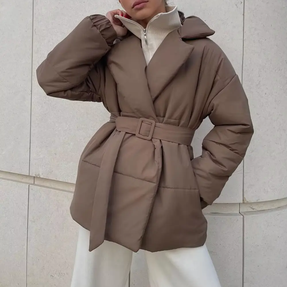 Cozy Cotton Padded Winter Jacket Camel