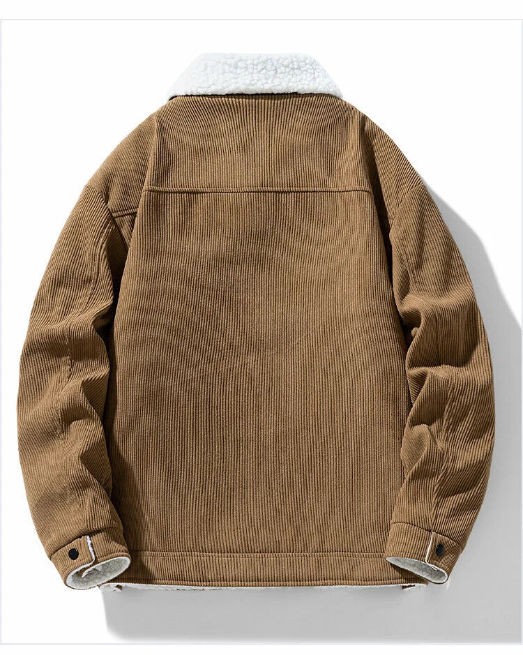 Men's Corduroy Henley Jacket