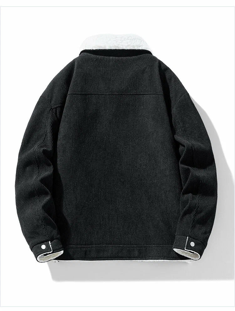 Men's Corduroy Henley Jacket