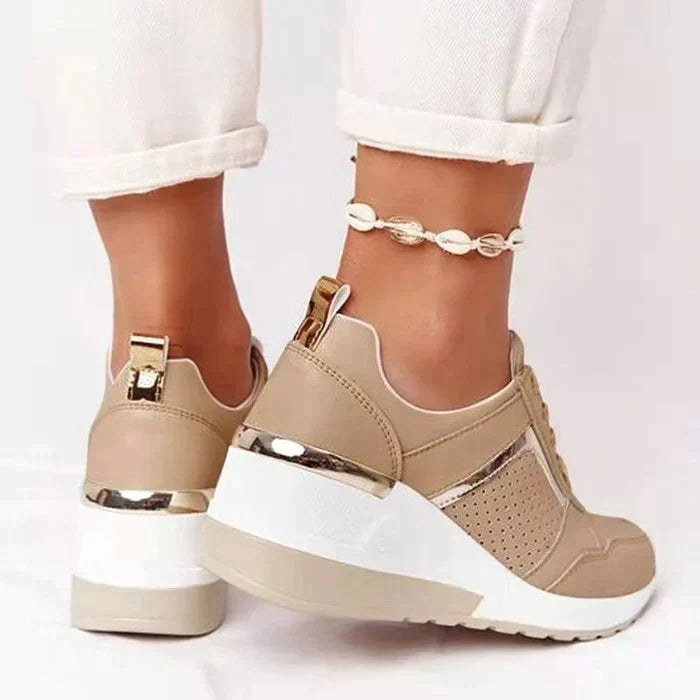 Orthopedic Sneakers for Women White Leather Comfort Shoes-MODAUTLET