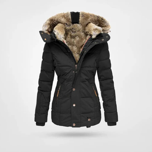 Women's Waterproof Winter Jacket - Warm & Stylish Black