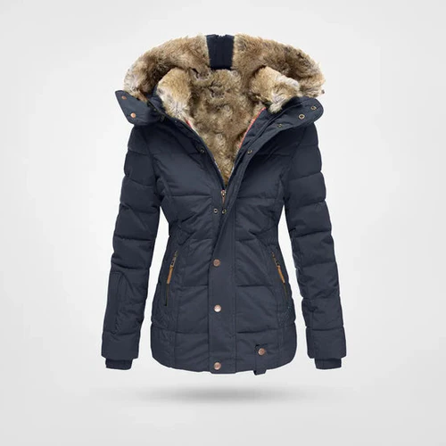 Women's Waterproof Winter Jacket - Warm & Stylish Blue