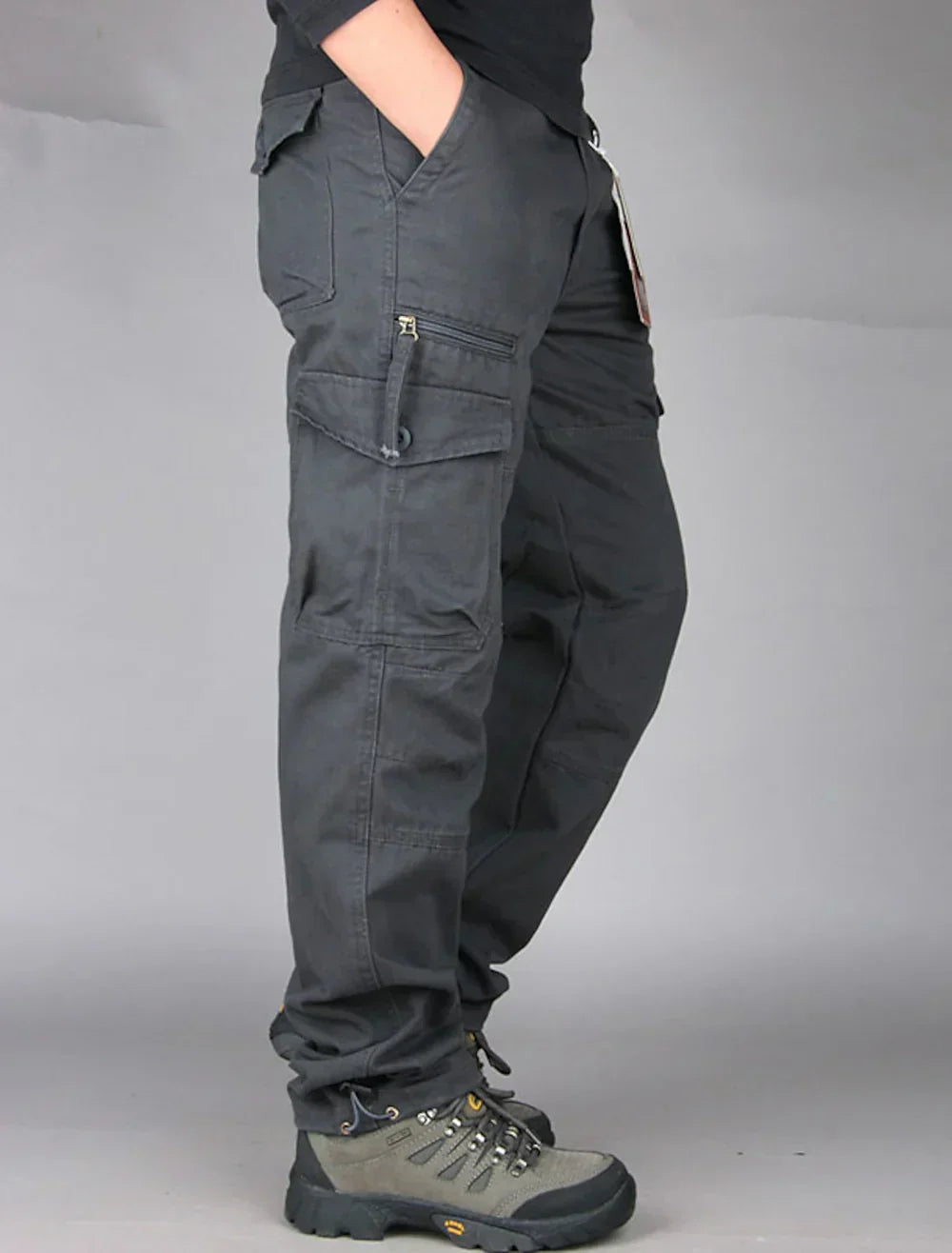 Men's Long Chino Cargo Pants