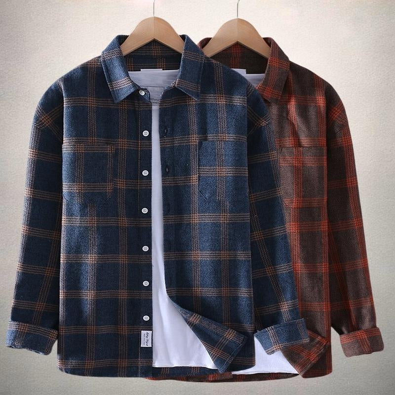 Mens Premium Plaid Shirt For Everyday Smart Casual Attire-MODAUTLET