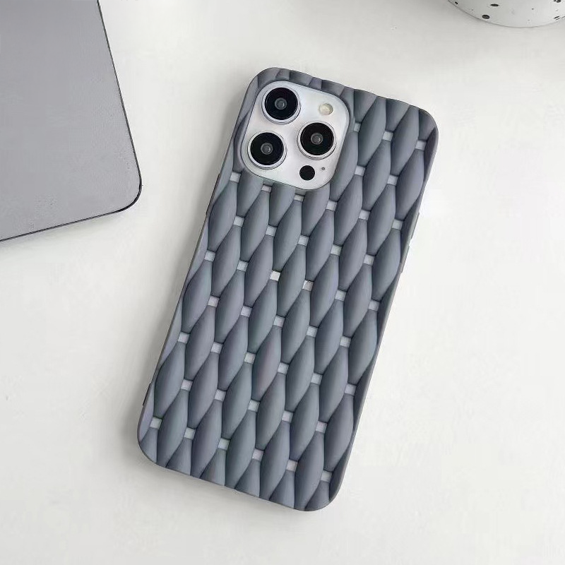 Silicone iPhone Case with Braided Design-MODAUTLET