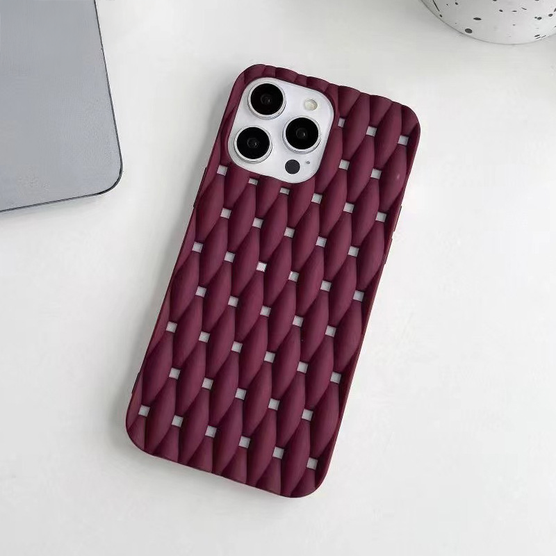 Silicone iPhone Case with Braided Design-MODAUTLET