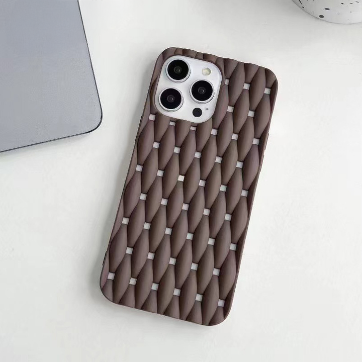 Silicone iPhone Case with Braided Design-MODAUTLET