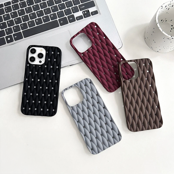 Silicone iPhone Case with Braided Design-MODAUTLET