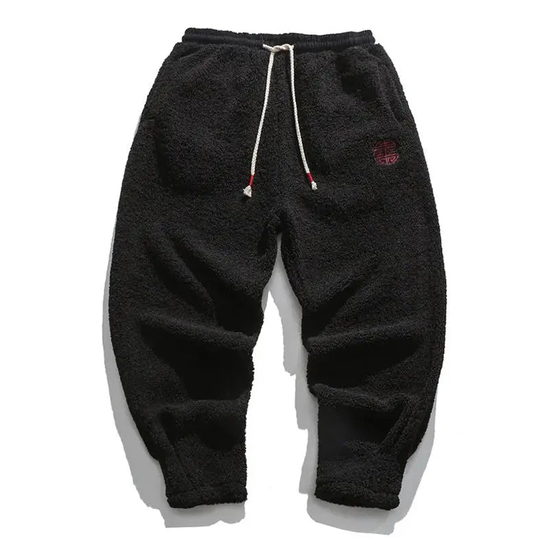 Urban Trendsetter Fleece Joggers for Comfort and Style Onyx Black