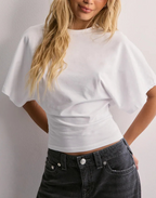Women's Trendy Wide Sleeve Tee White
