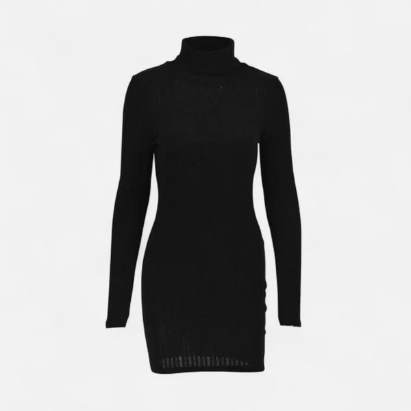 Penelope | Women's Turtleneck Long Sleeve Summer Dress