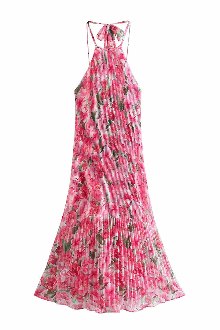 Women's Pink Maxi Dress-MODAUTLET