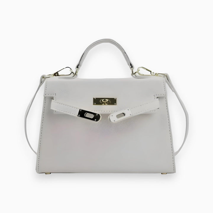 Elegant Compact Leather Handbag-MODAUTLET