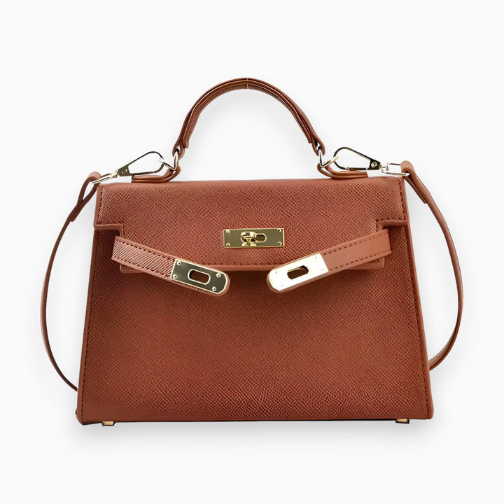Elegant Compact Leather Handbag-MODAUTLET
