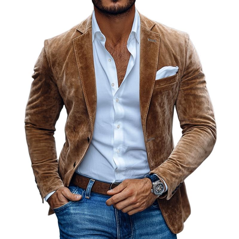 Herren Stylischer Blazer mit Reverskragen | Langarmjacke