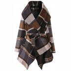 Checkered Belted Coat
