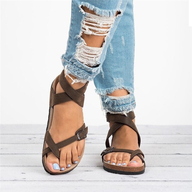 Women's Orthopedic Cross-Strap Sandal-MODAUTLET