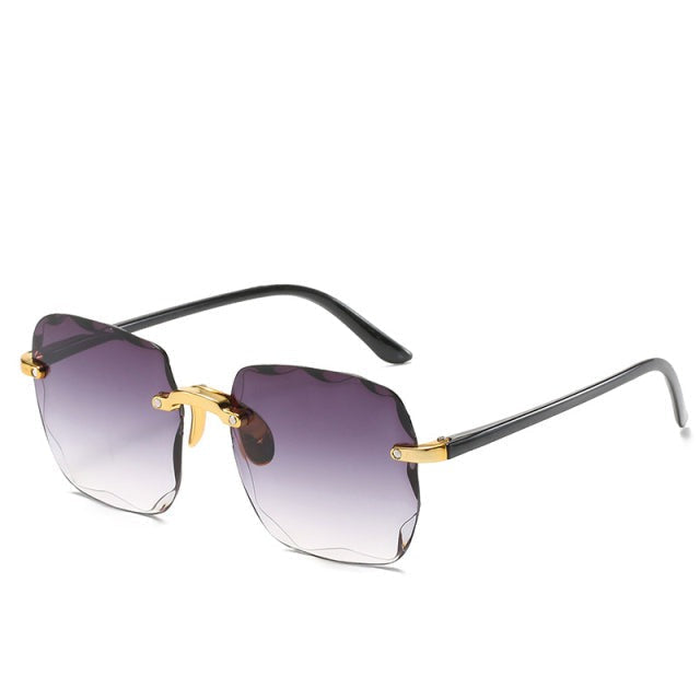 Trendy Rimless Square Sunglasses-MODAUTLET