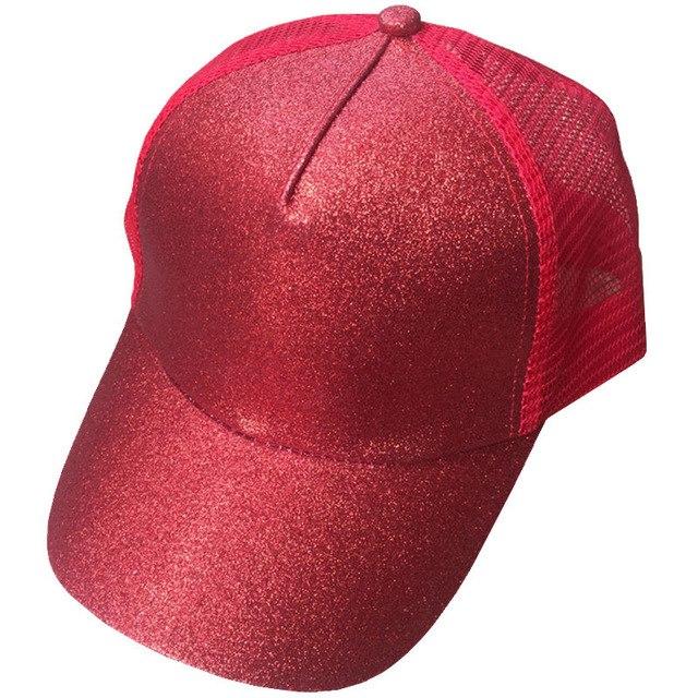 High Ponytail Baseball Cap For Women Outdoor Sun Protection