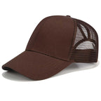High Ponytail Baseball Cap For Women Outdoor Sun Protection Koffee