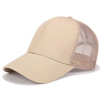 High Ponytail Baseball Cap For Women Outdoor Sun Protection
