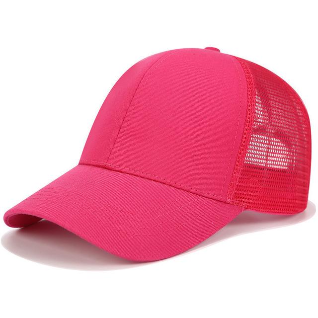 High Ponytail Baseball Cap For Women Outdoor Sun Protection-MODAUTLET