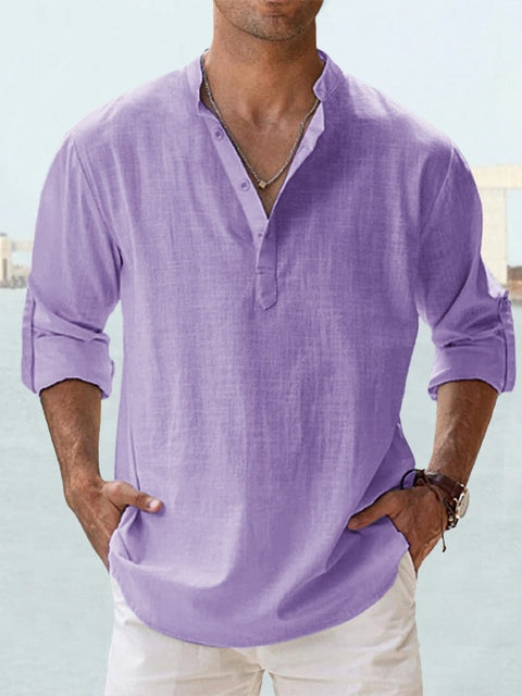 Men's Cozy Casual Shirt Violet