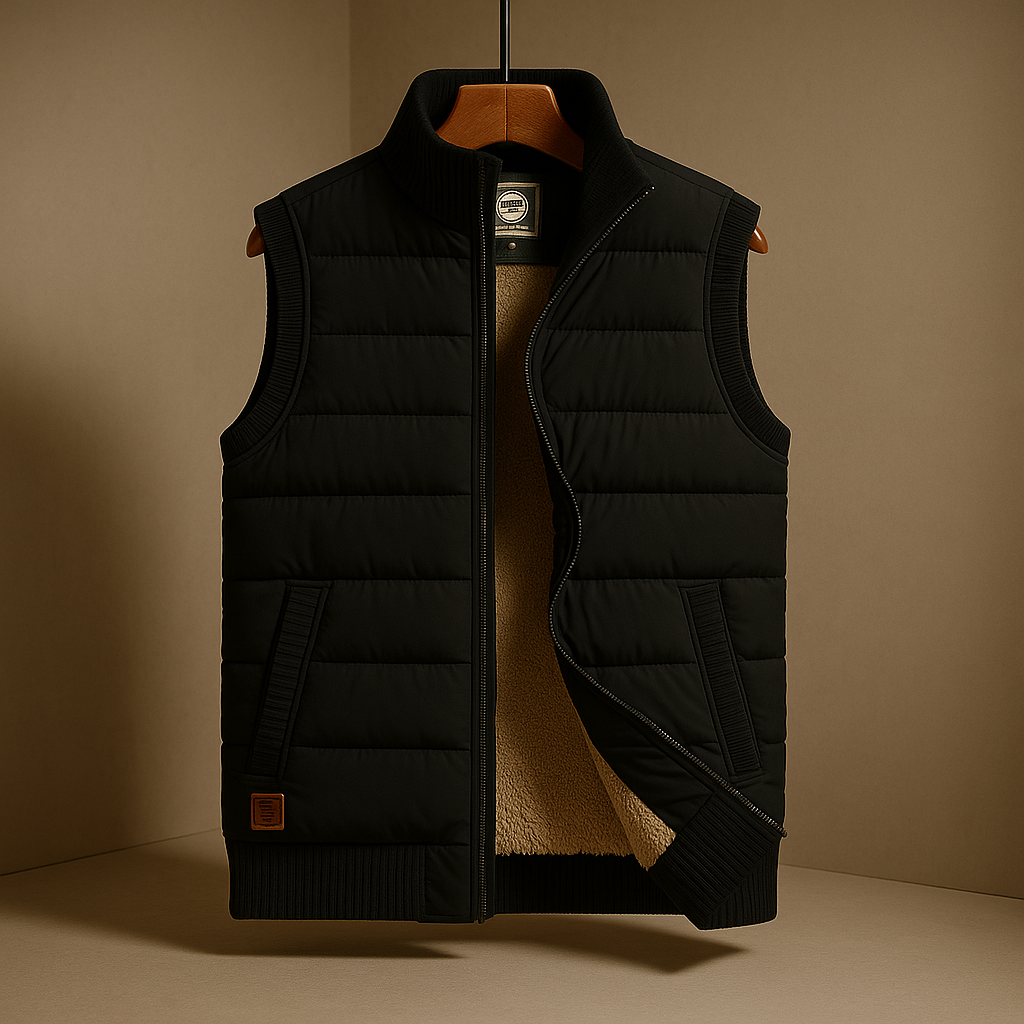 Stylish Quebec Puffer Vest for Ultimate Warmth Black