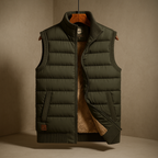 Stylish Quebec Puffer Vest for Ultimate Warmth Army Green
