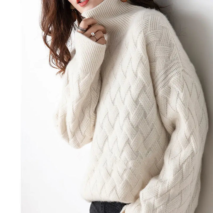 Women's Cashmere Blend Turtleneck Sweater