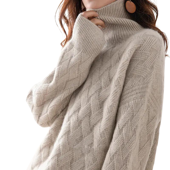 Women's Cashmere Blend Turtleneck Sweater