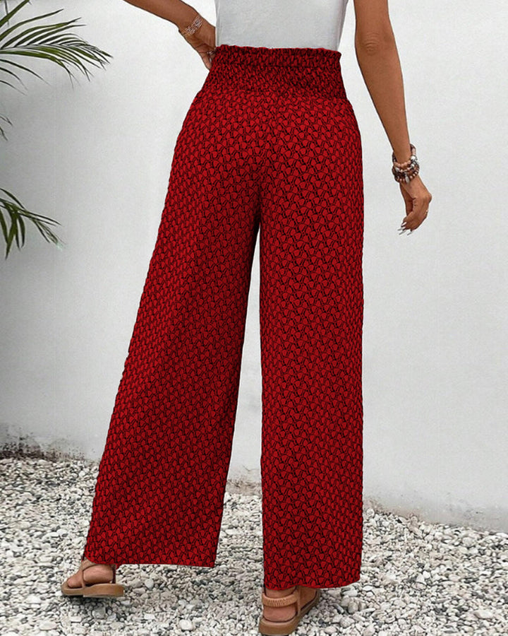 Women's Relaxed Wide Leg Trousers-MODAUTLET