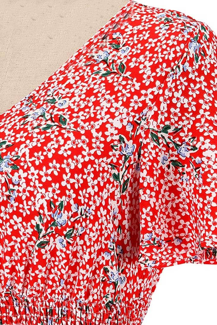 Women's Red Maxi Dress-MODAUTLET