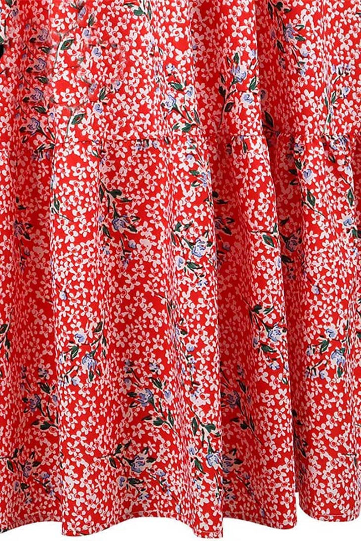 Women's Red Maxi Dress-MODAUTLET
