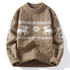 The Reindeer Christmas Sweater Khaki
