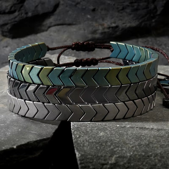 Stylish Hematite Arrowline Bracelet-MODAUTLET