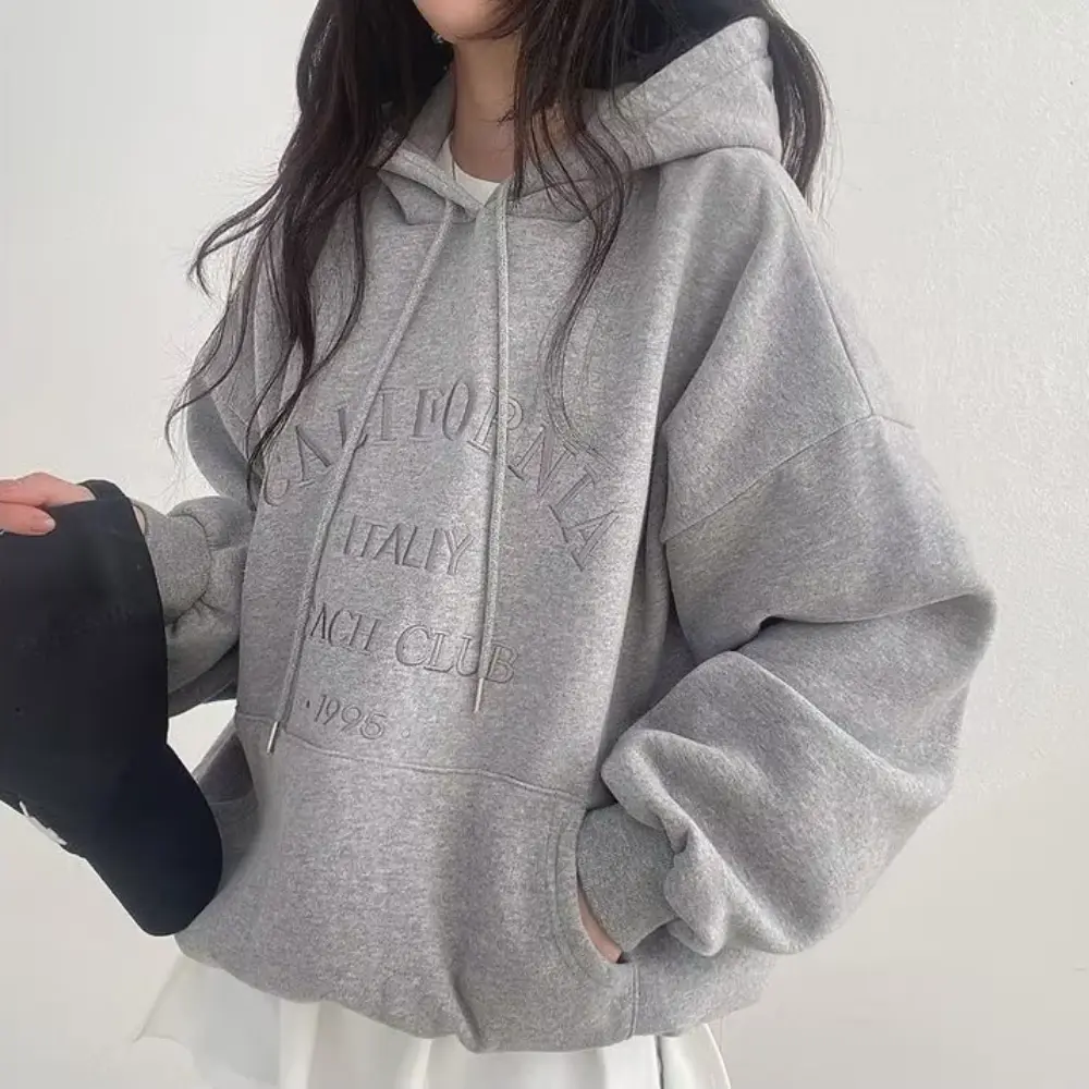 Cozy Fleece-Lined Hoodie for Ultimate Comfort Gray