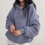 Cozy Fleece-Lined Hoodie for Ultimate Comfort Violet
