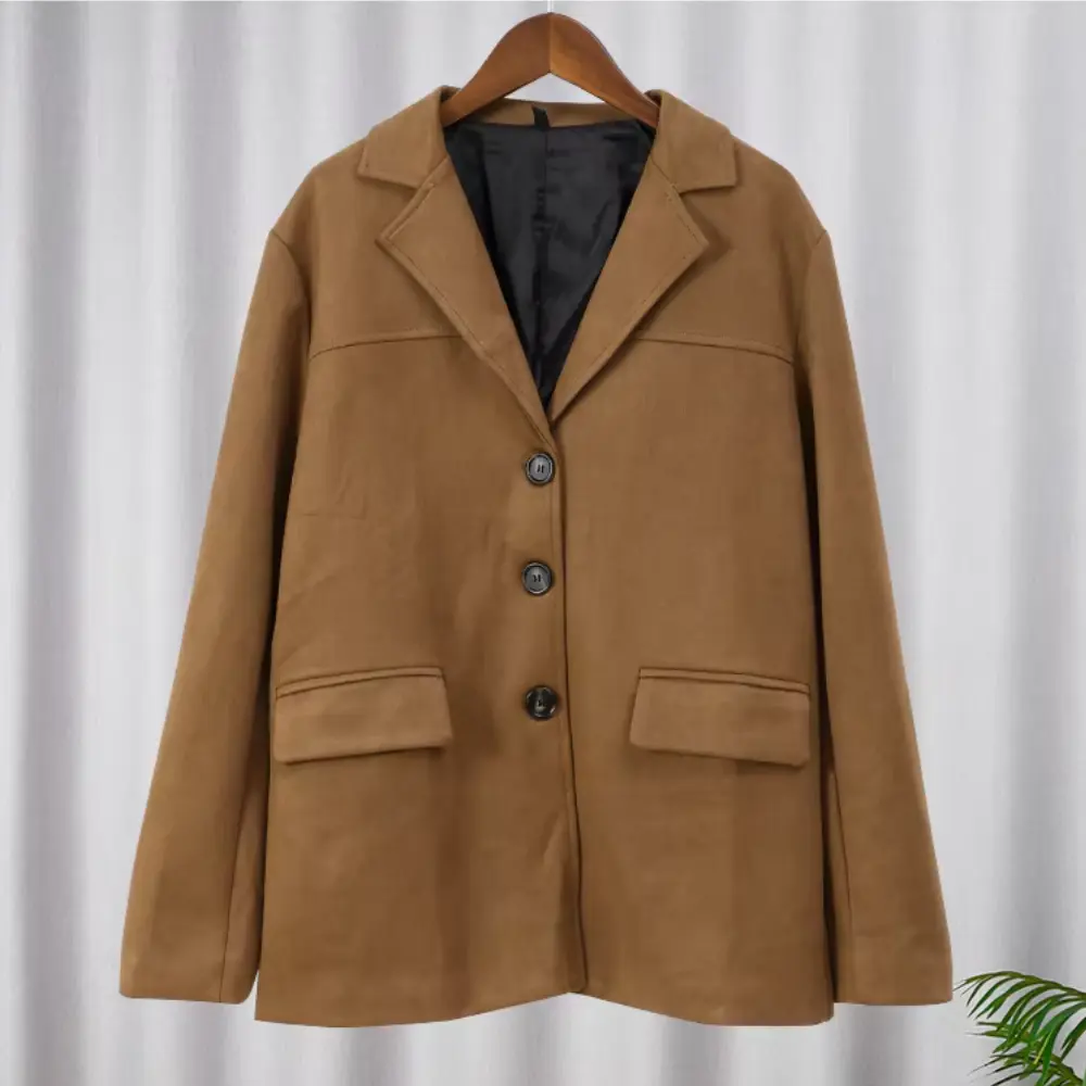 Brown Suede Jacket for Women Brown