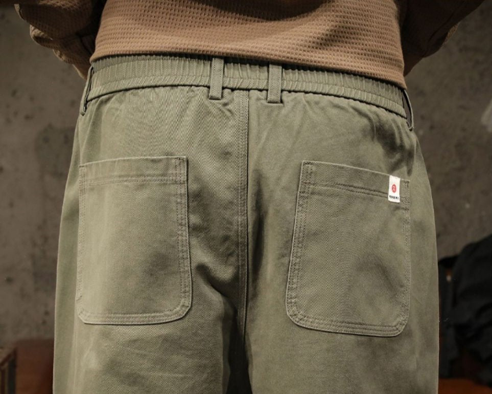 Men's Canvas Panel Pants-MODAUTLET