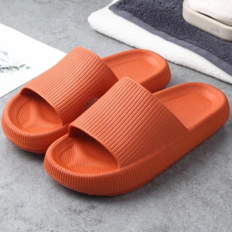 Women's Cozy Plush Slides Orange