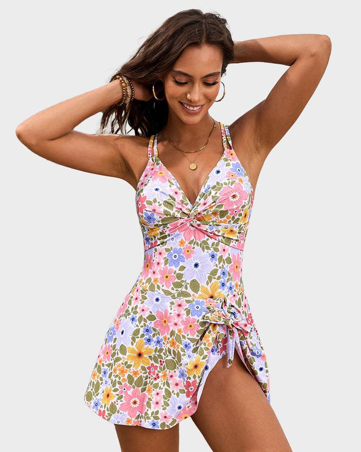 Women's Flattering Swim Dress Swimsuit-MODAUTLET
